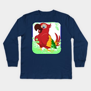 loro, amante de los loros, loro regalo, dueño de loro, loro gracioso, parrot, parrot lover, parrot gift, parrot owner, parrot funny Kids Long Sleeve T-Shirt